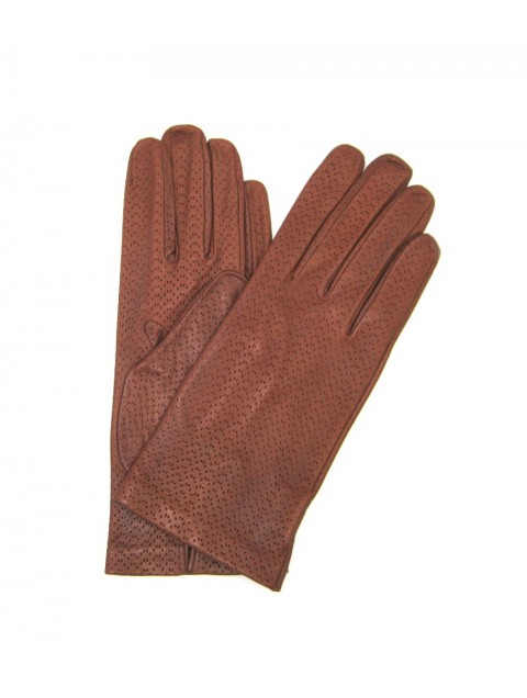 SERMONETA Nappa leather gloves unlined | Cognac