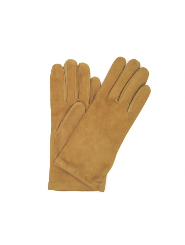 SERMONETA Δερμάτινα γάντια Suede Nappa Cashmere|Καμηλό