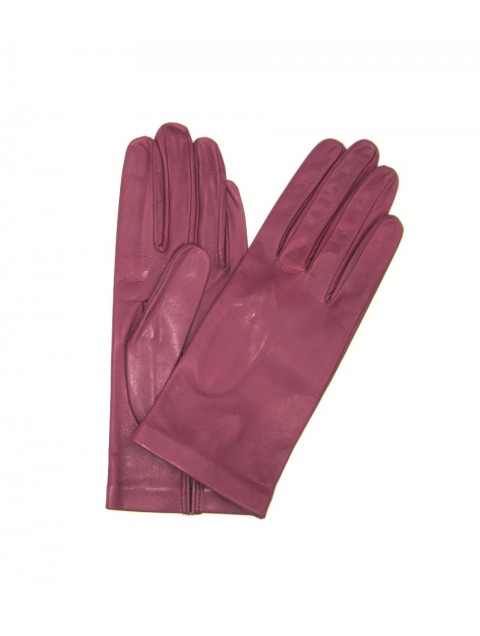 SERMONETA Nappa leather gloves Silk lined |Magenta