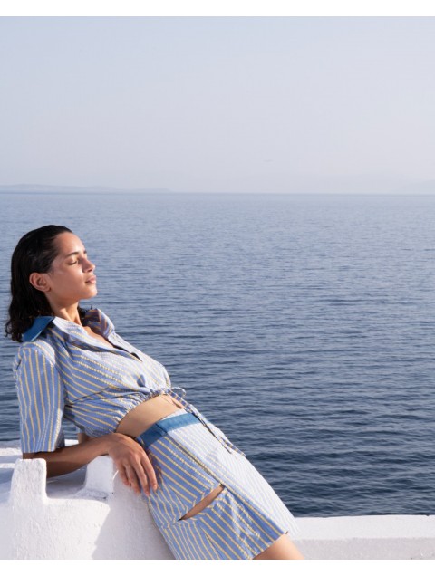 STEFANIA VAIDANI Arancaya Striped Top STEFANIA VAIDANI Arancaya Striped Top
