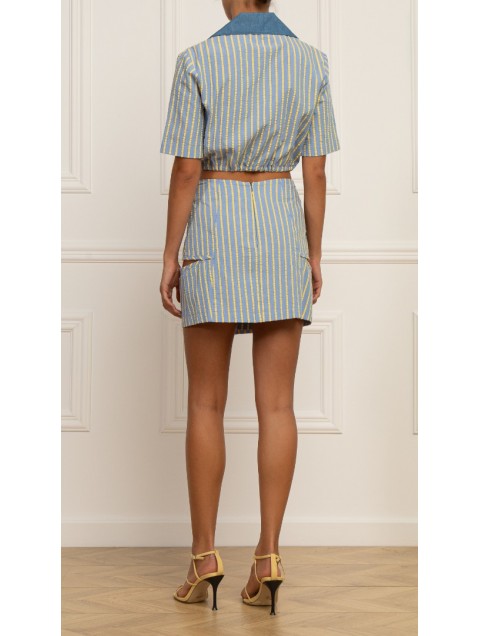 STEFANIA VAIDANI Arancaya Striped Skirt STEFANIA VAIDANI Arancaya Striped Skirt