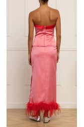 STEFANIA VAIDANI ROSALINDA CORSET TOP Φούξια κορσές