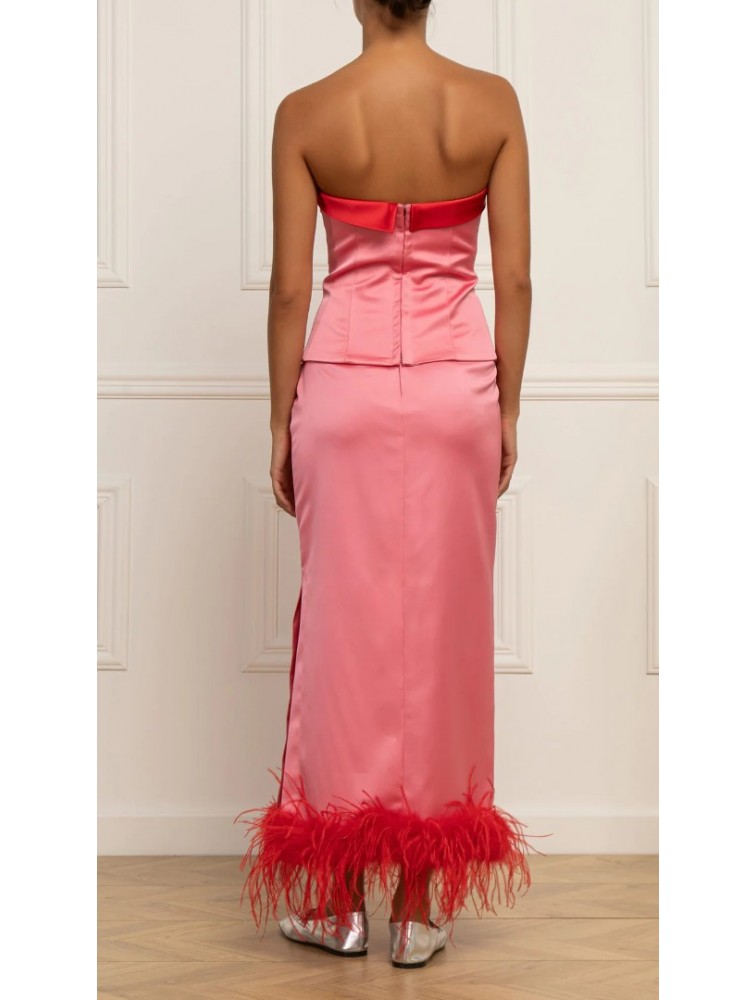 STEFANIA VAIDANI ROSALINDA CORSET TOP Φούξια κορσές