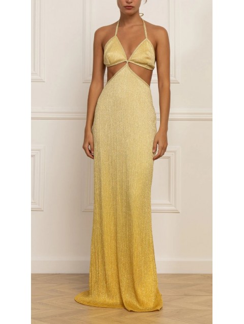 STEFANIA VAIDANI Arancaya Lurex Cut Out Dress STEFANIA VAIDANI Arancaya Lurex Cut Out Dress