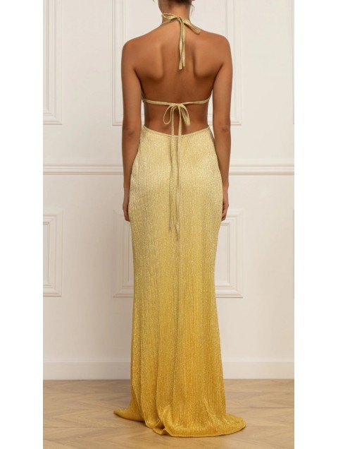 STEFANIA VAIDANI Arancaya Lurex Cut Out Dress STEFANIA VAIDANI Arancaya Lurex Cut Out Dress