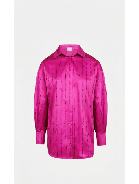 STEFANIA VAIDANI SV Crystal Shirt Fuchsia Φούξια Πουκαμίσα