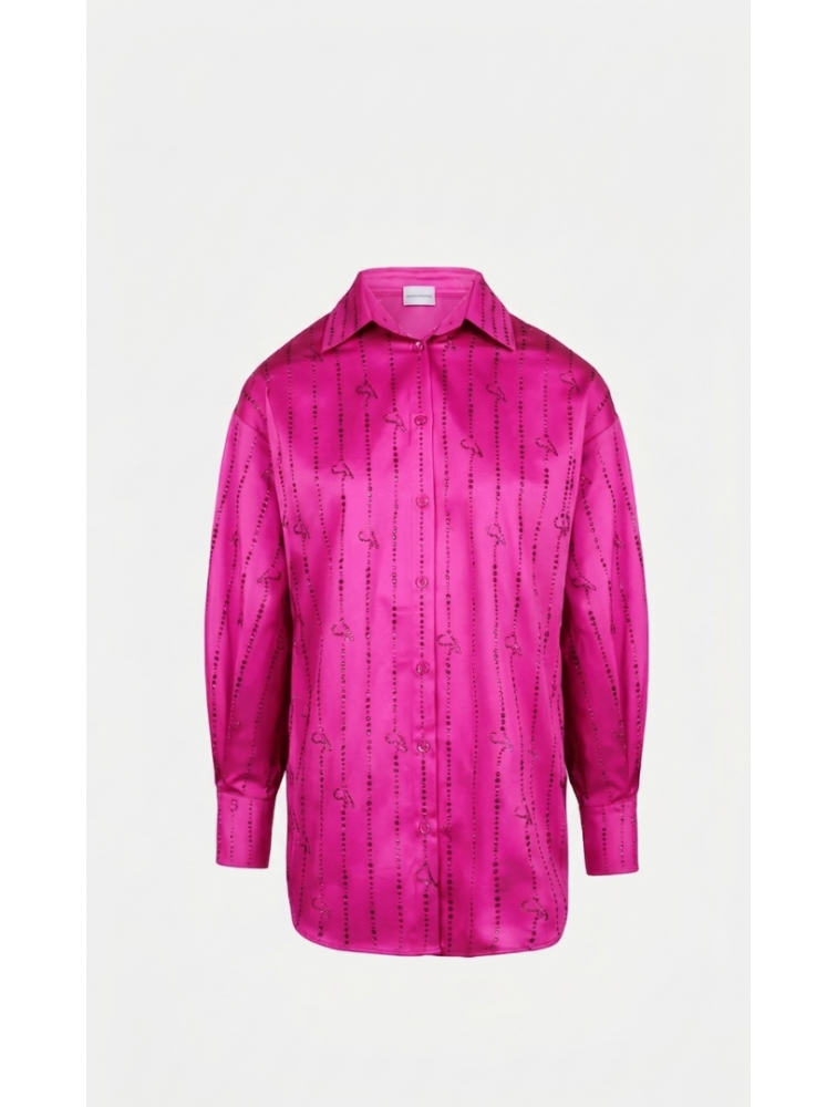 STEFANIA VAIDANI SV Crystal Shirt Fuchsia Fuchsia Shirt