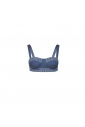 STEFANIA VAIDANI CUZCO DENIM CROP TOP Ντένιμ Τοπ