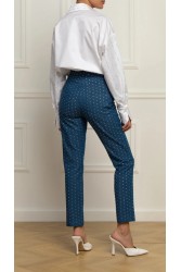 STEFANIA VAIDANI Brunerra Denim Crystal Pants Τζιν Παντελόνι