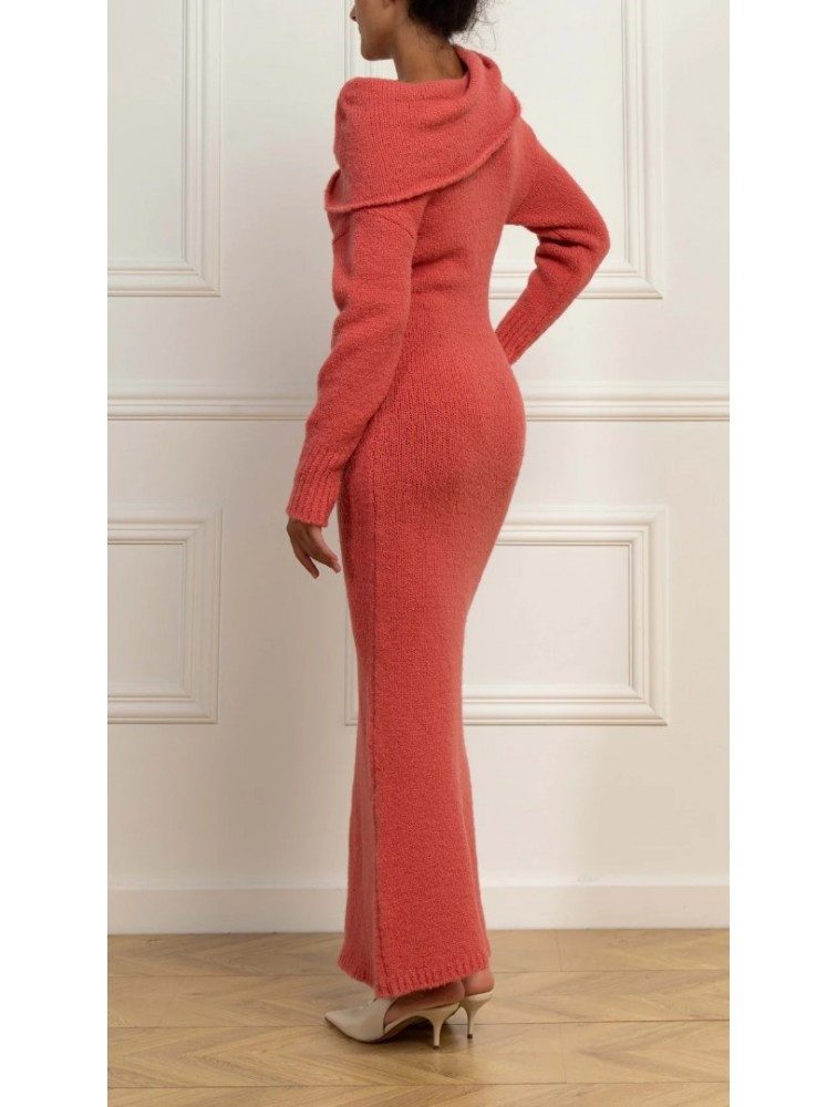 STEFANIA VAIDANI Affection Knit Dress Orange Πορτοκαλί Πλεκτό Φόρεμα