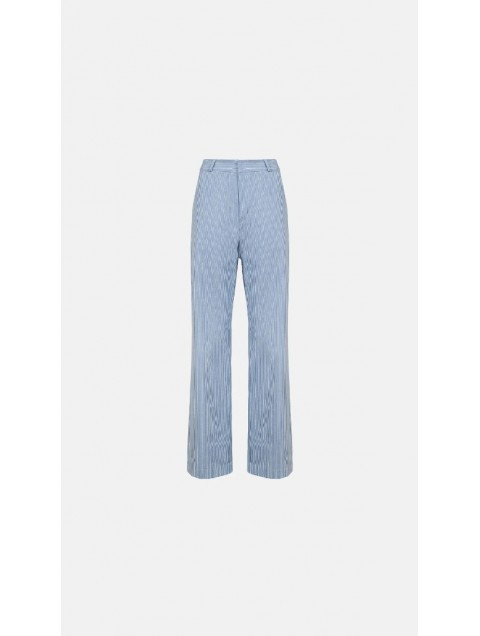 STEFANIA VAIDANI Aracaju Denim Pants Striped Jeans Trousers