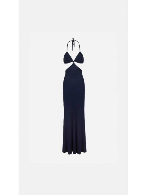 STEFANIA VAIDANI Belem Cut Out Dress Blue