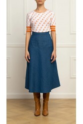 STEFANIA VAIDANI Brunerra Denim Skirt Τζιν Φούστα