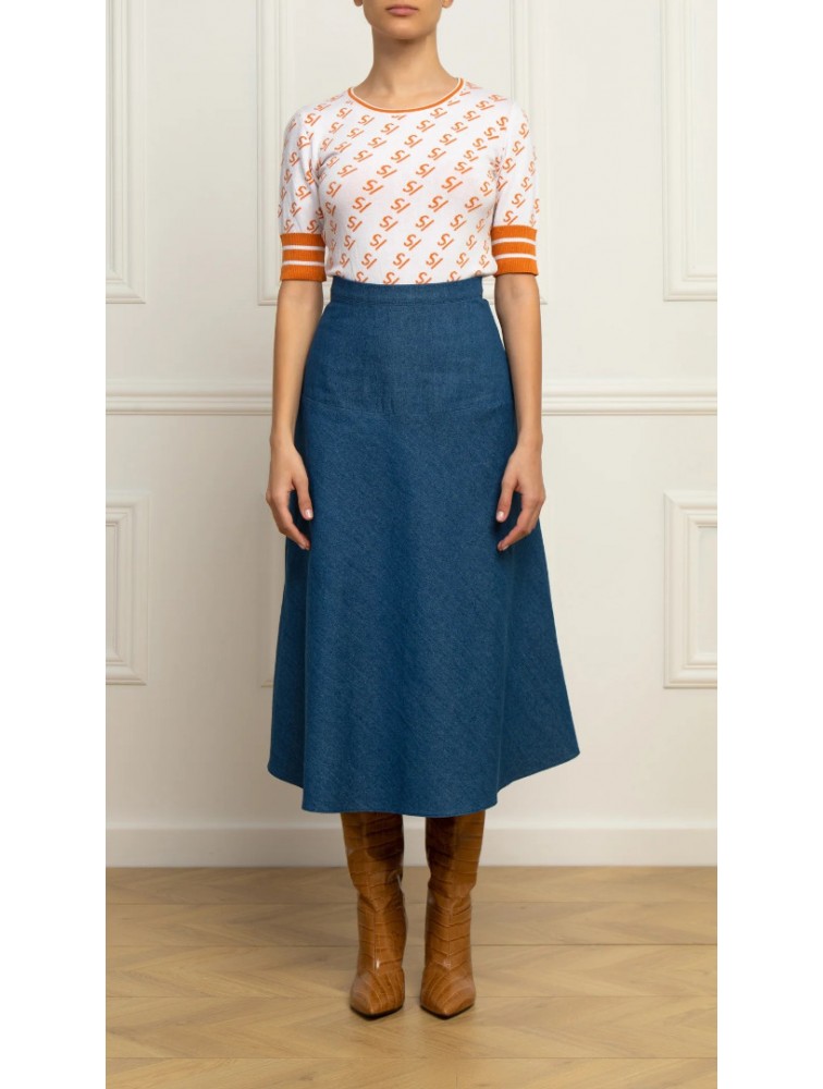 STEFANIA VAIDANI Brunerra Denim Skirt Τζιν Φούστα