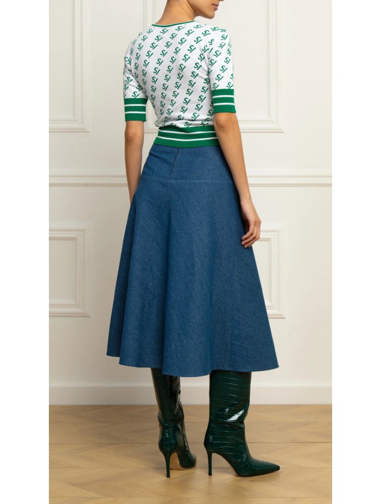 STEFANIA VAIDANI Brunerra Denim Skirt Τζιν Φούστα