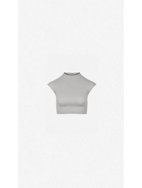 STEFANIA VAIDANI Cappa Stone Crop Top Γκρι Τοπ