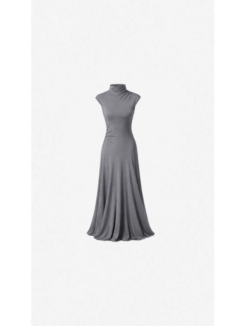 STEFANIA VAIDANI Cappa Stone Maxi Dress Γκρι Μάξι Φόρεμα