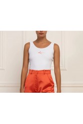 STEFANIA VAIDANI NAZCA RIB TOP Λευκό Τοπ
