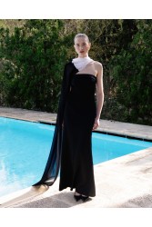 STEFANIA VAIDANI Noir Gown Μαύρο Φόρεμα