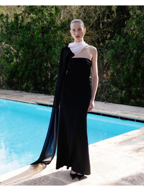 STEFANIA VAIDANI Noir Gown Μαύρο Φόρεμα