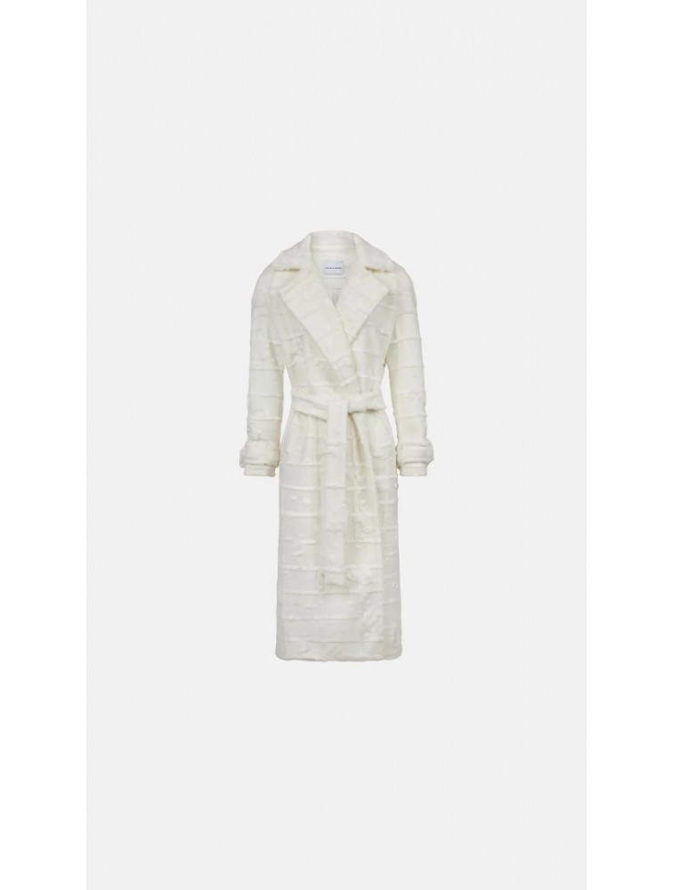 STEFANIA VAIDANI Pigeon Valley Coat Λευκό Παλτό