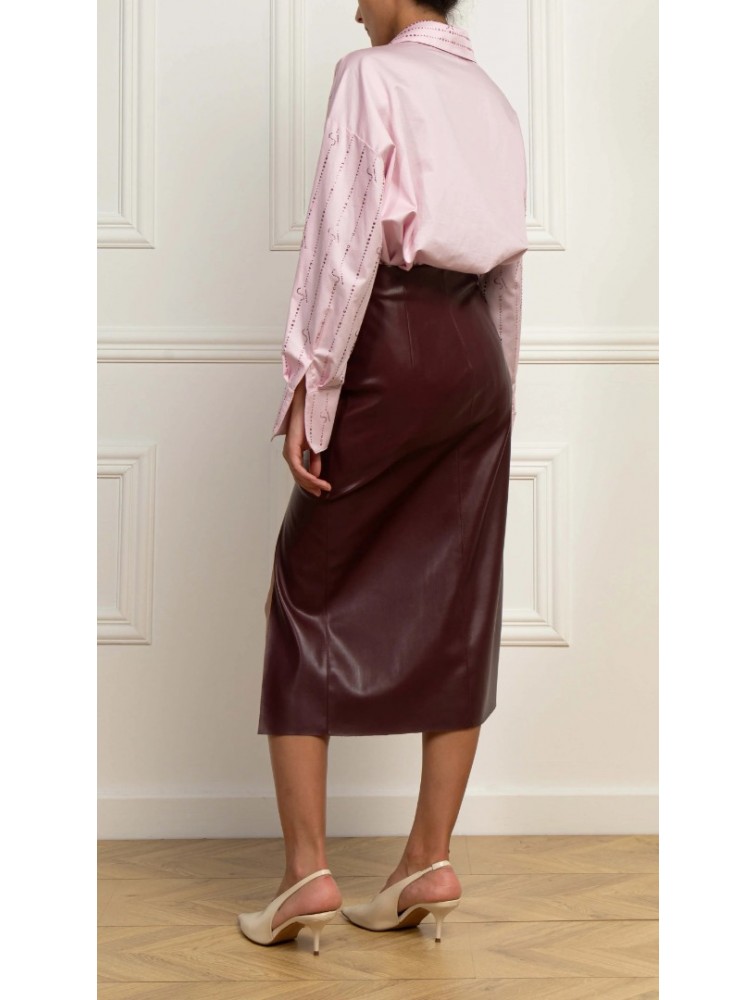 STEFANIA VAIDANI SV Crystal Shirt Baby Pink Απαλό ροζ Πουκάμισο