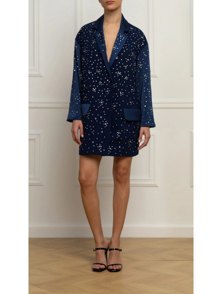 STEFANIA VAIDANI Sage Silk Crystal Blazer/ Dress Μπλειζερ/ Φόρεμα