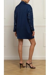 STEFANIA VAIDANI Sage Silk Crystal Blazer/ Dress Μπλειζερ/ Φόρεμα