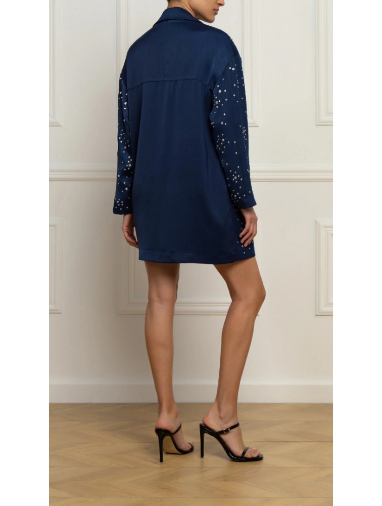 STEFANIA VAIDANI Sage Silk Crystal Blazer/ Dress Μπλειζερ/ Φόρεμα