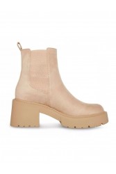 STEVE MADDEN TIANNA Μπεζ γυναικεία μποτάκια