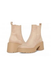 STEVE MADDEN TIANNA Μπεζ γυναικεία μποτάκια
