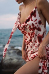 STUDIO 83 Maxi Berrie Print Dress Εμπριμέ Μάξι Φόρεμα