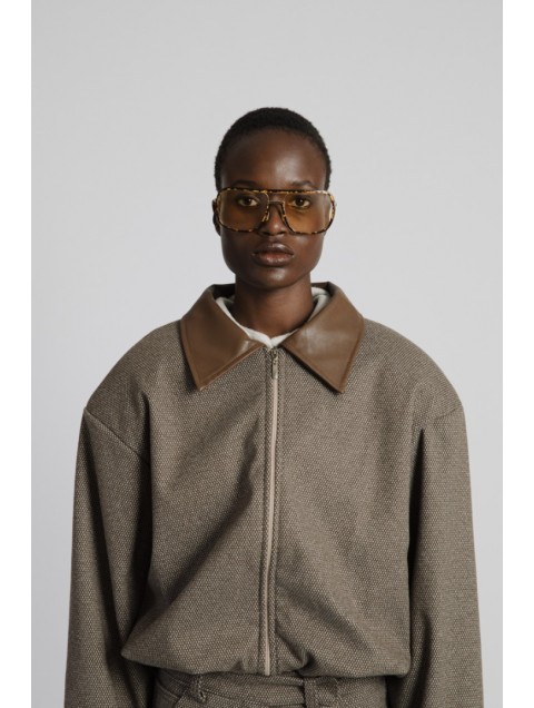 STUDIO 83 Brown Jacket Καφέ Τζάκετ 