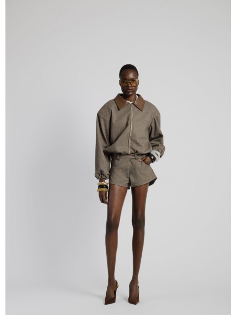 STUDIO 83 Brown Shorts Καφέ Σορτς