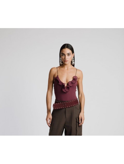 STUDIO 83 Callie Body Burgundy Μπορντώ Τοπ