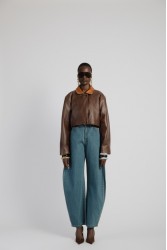 STUDIO 83 Crop Jacket Brown&Camel
