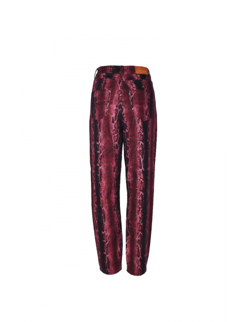 STUDIO 83 Karung Mara Jeans Bordeaux Μπορντώ Τζιν Παντελόνι