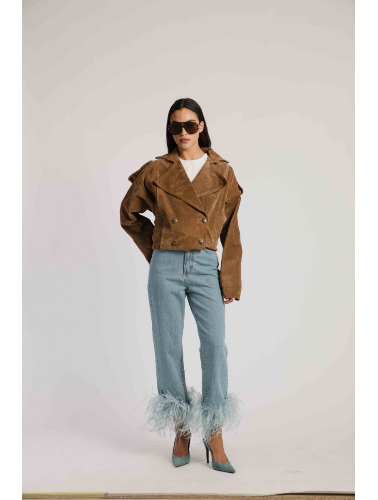 STUDIO 83 Feather Jean Baby Blue