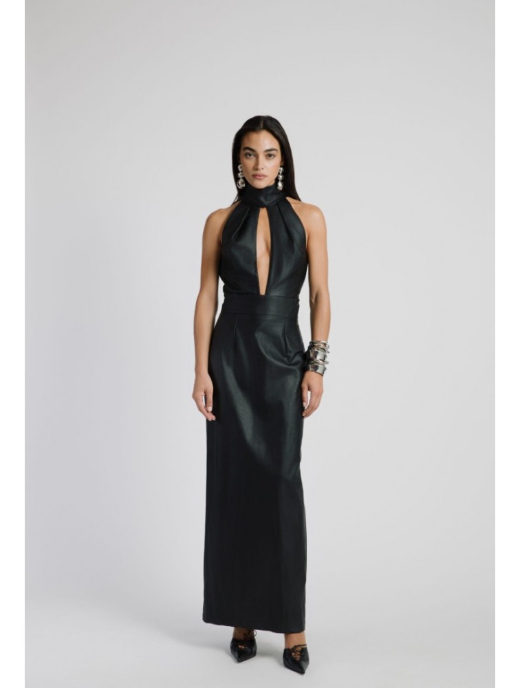 STUDIO 83 Halter Dress Black