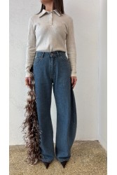 STUDIO 83 Feather Jean Brown