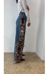 STUDIO 83 Feather Jean Brown