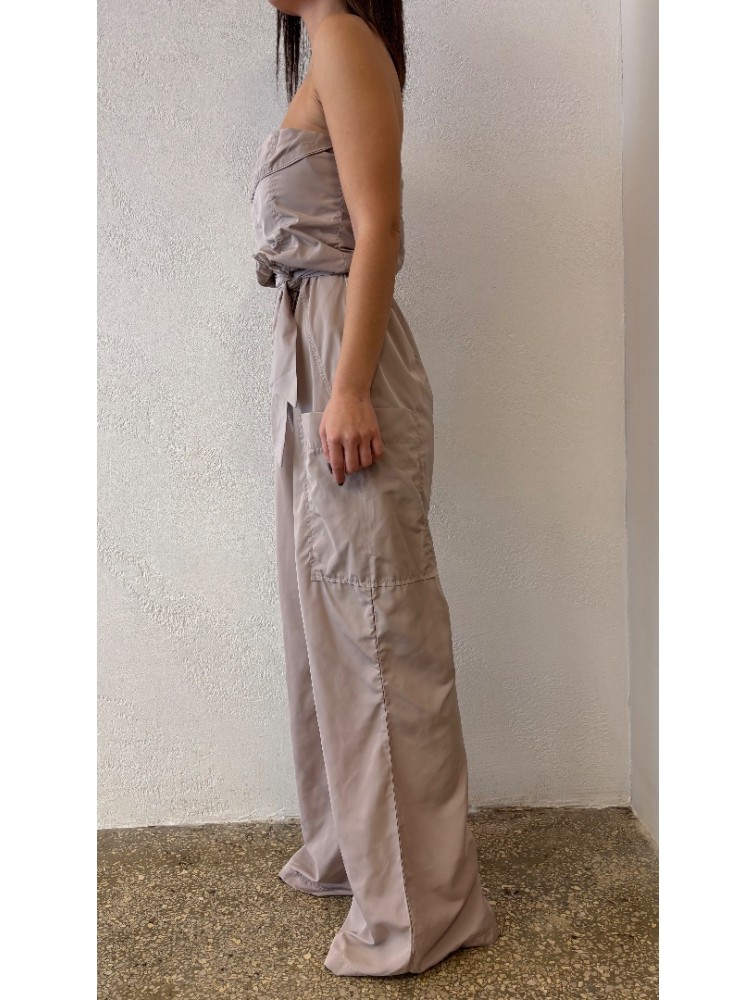 STUDIO 83 Ophelia Jumpsuit Μπεζ Ολόσωμη Φόρμα