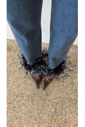 STUDIO 83 Feather Jean Black
