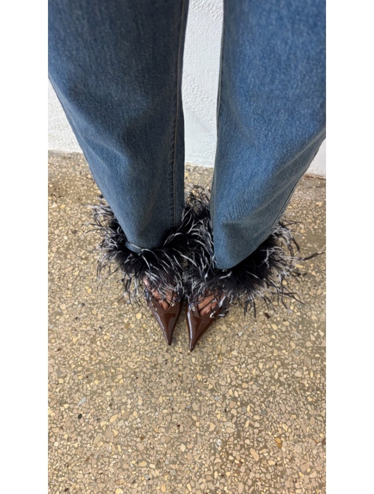 STUDIO 83 Feather Jean Black