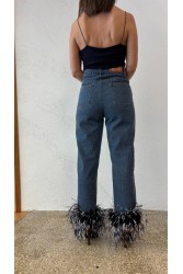STUDIO 83 Feather Jean Black