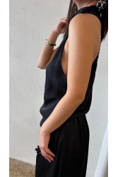STUDIO 83 Satin Top Black