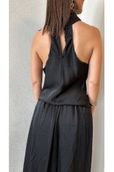 STUDIO 83 Satin Top Black