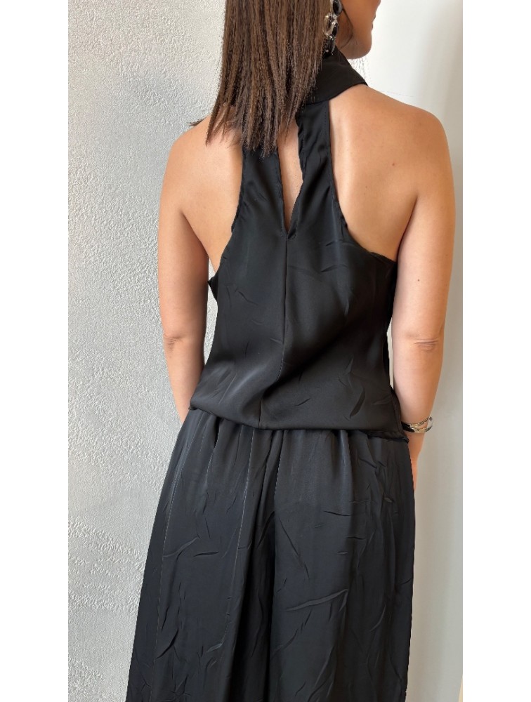 STUDIO 83 Satin Top Black