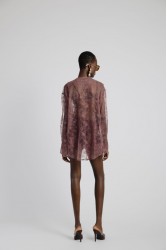 STUDIO 83 Lace Shirt Dusty Rose