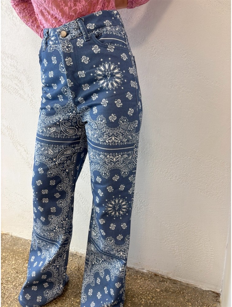 STUDIO 83 Badana Flare Pants Blue